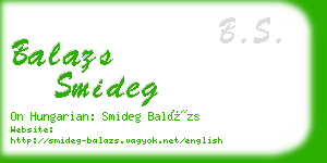 balazs smideg business card